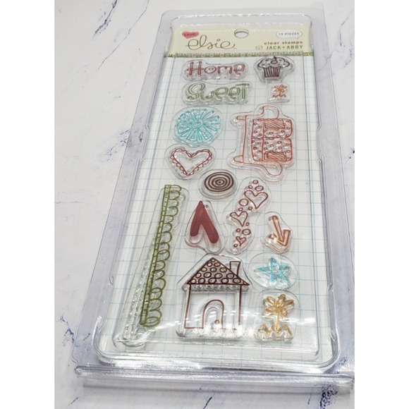 Cozy Things Home and Hearts Love Elsie Jack and Abby Clear Stamps - Picture 2 of 6